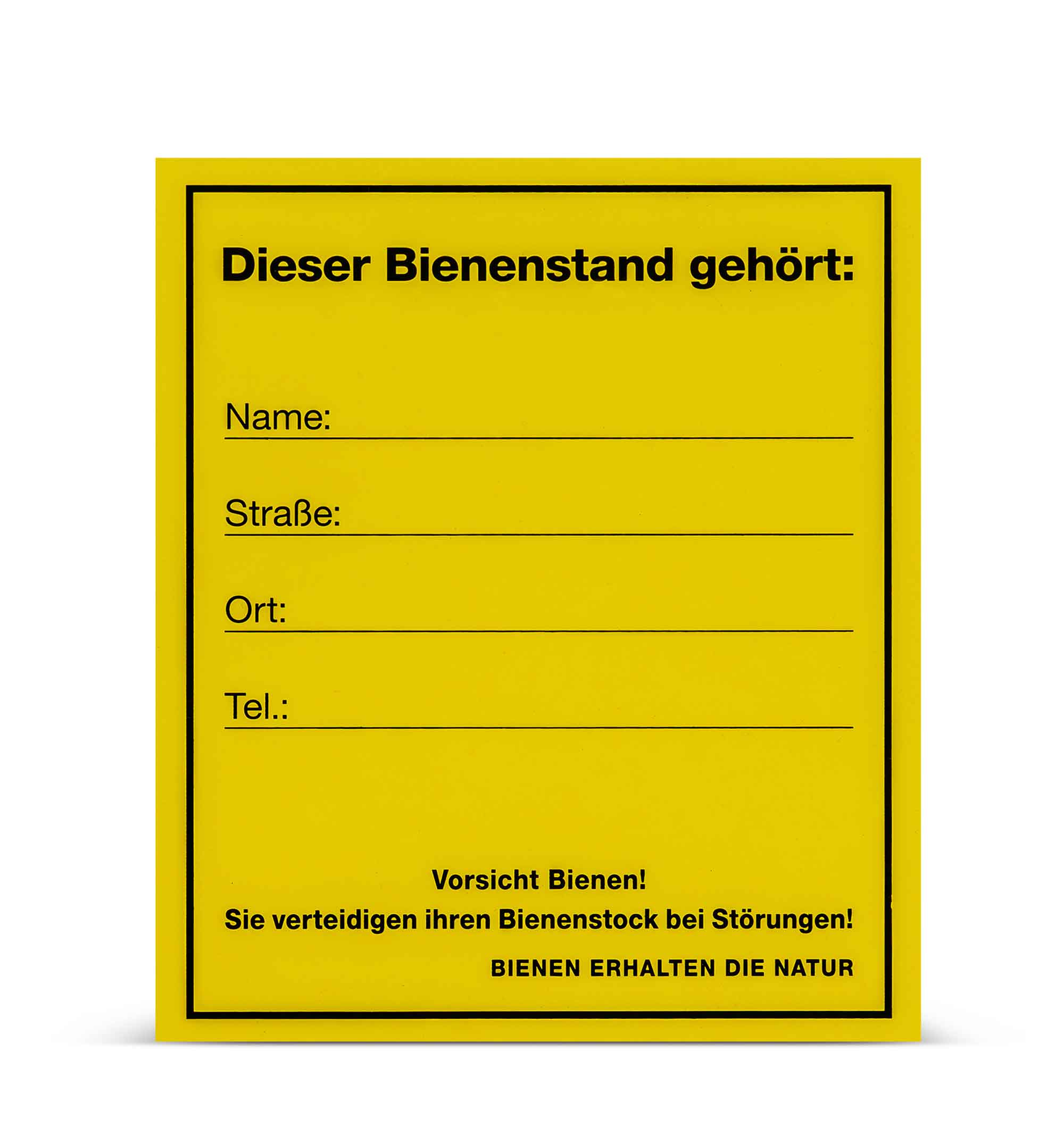 Infoschild "Bienenstand"