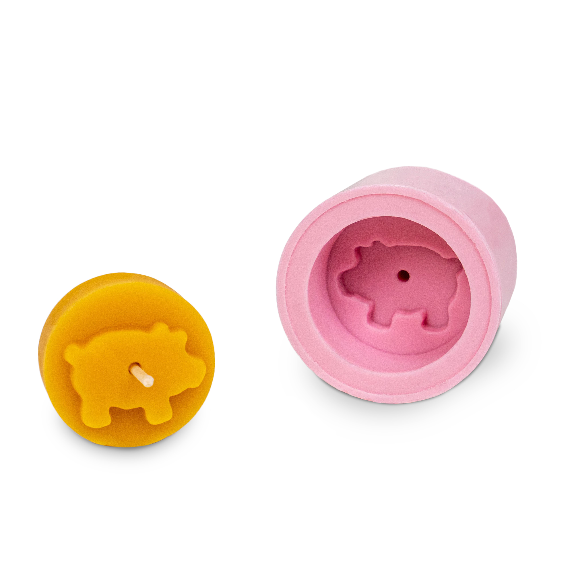 Gießform Teelicht "Glücksschwein"