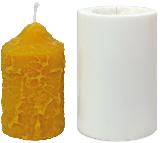 Gießform Stumpen mit Schnee