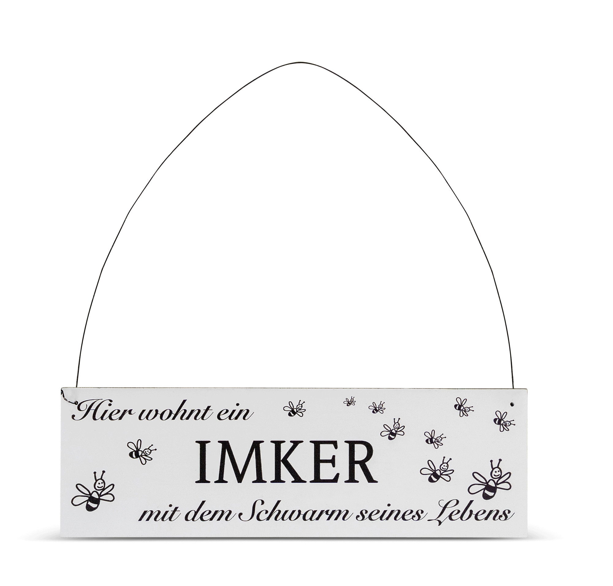 Dekoschild "Imker mit Schwarm"