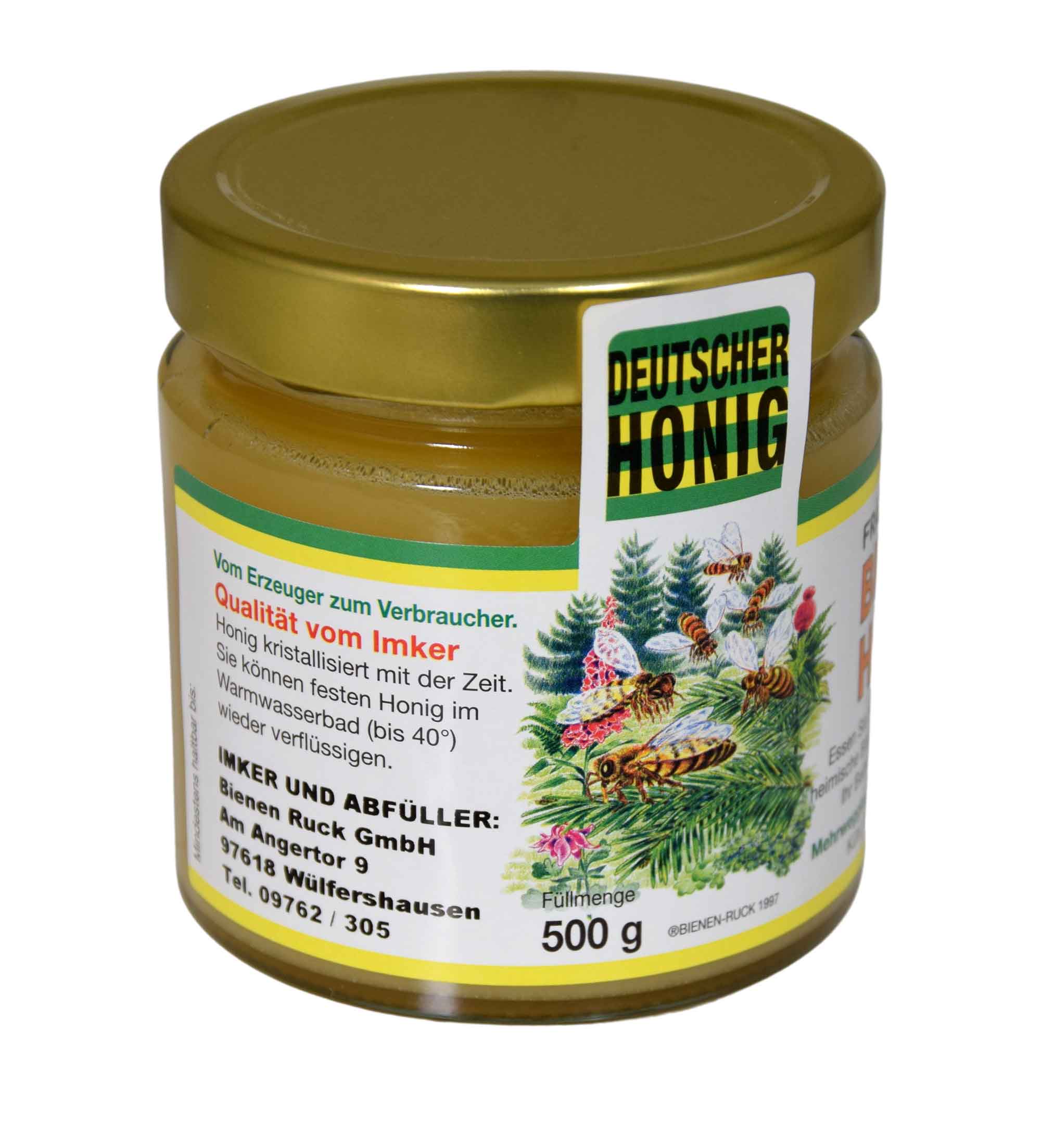 Wald-Honig-Etiketten mit Namenseindruck