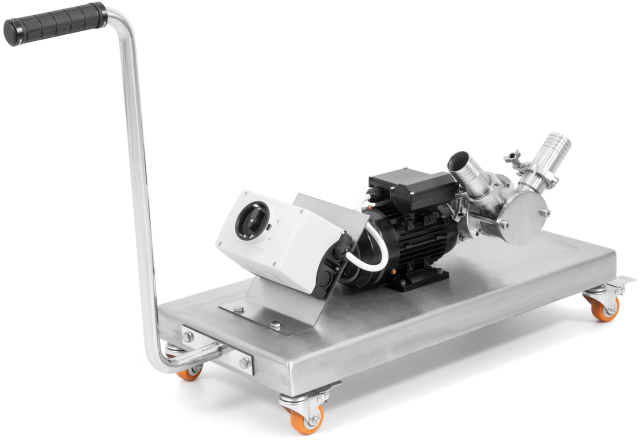 HOBBEE® Honigpumpe auf Edelstahlwagen