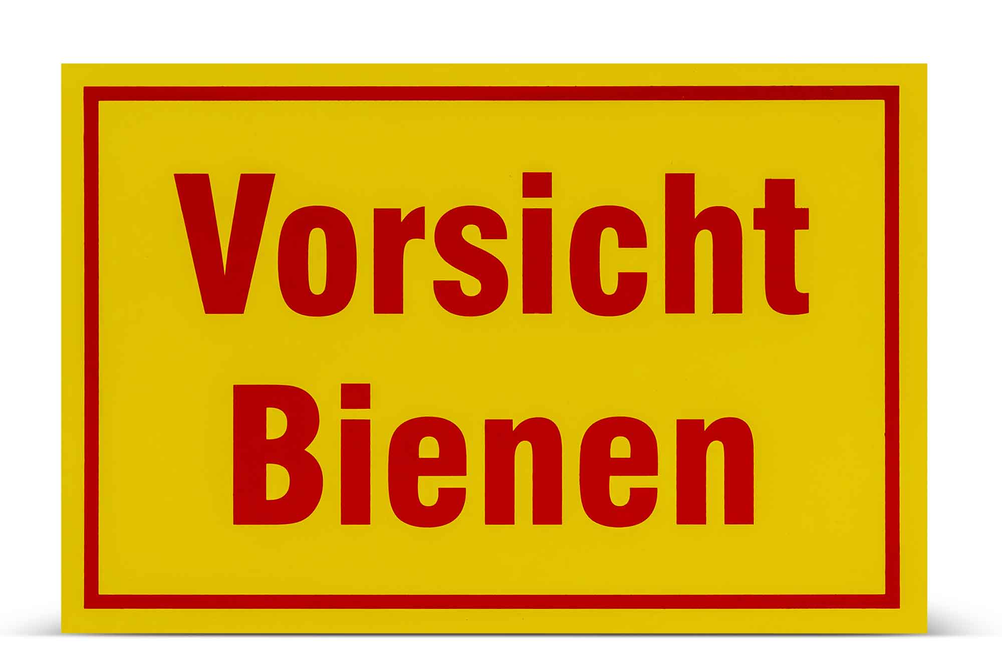 Warnschild "Vorsicht Bienen"