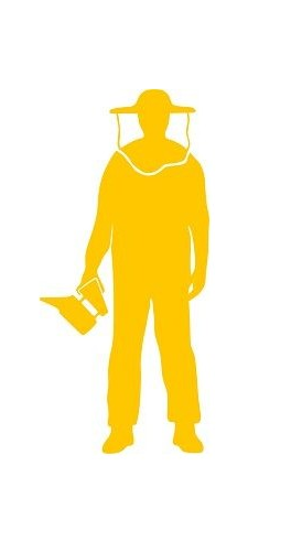 HOBBEE® Aufkleber "IMKER mit SMOKER"