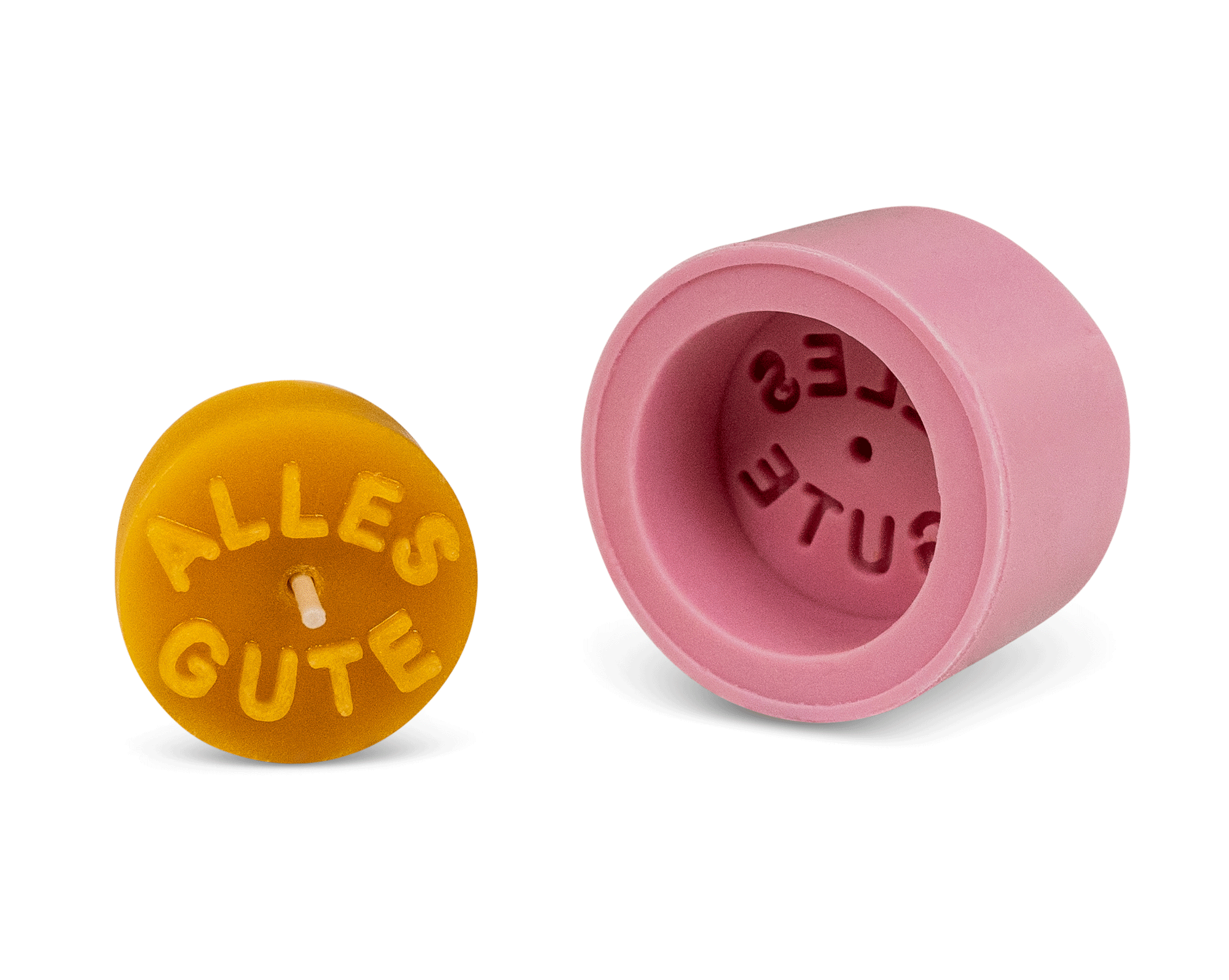 Gießform Teelicht "ALLES GUTE"