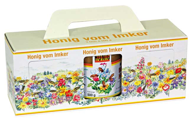 Faltkarton Blumenwiese