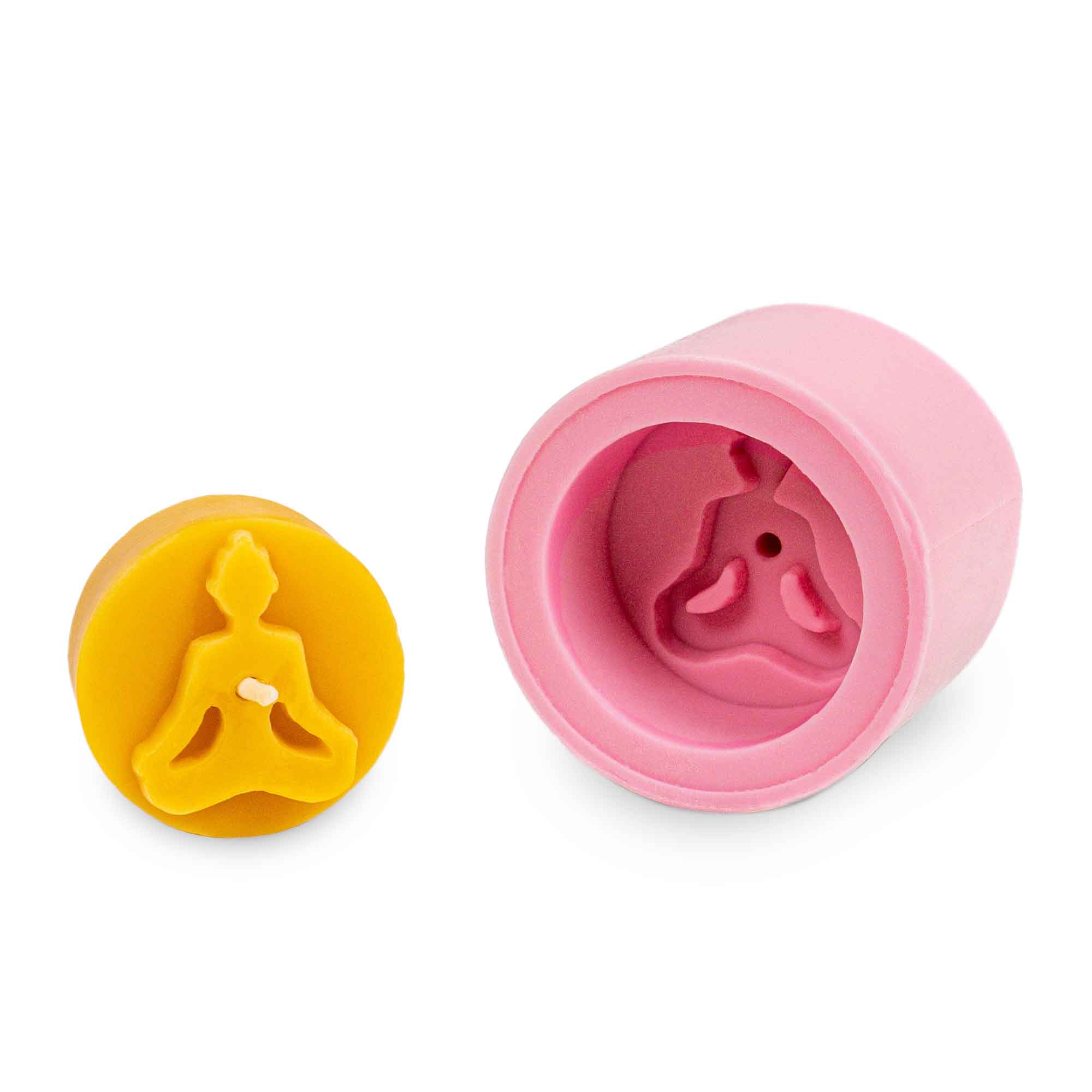 Gießform Teelicht "Yoga"