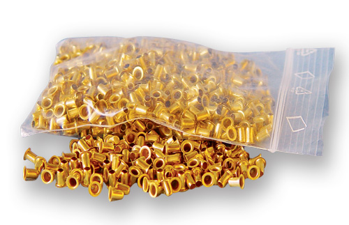 Metallösen vermesssingt