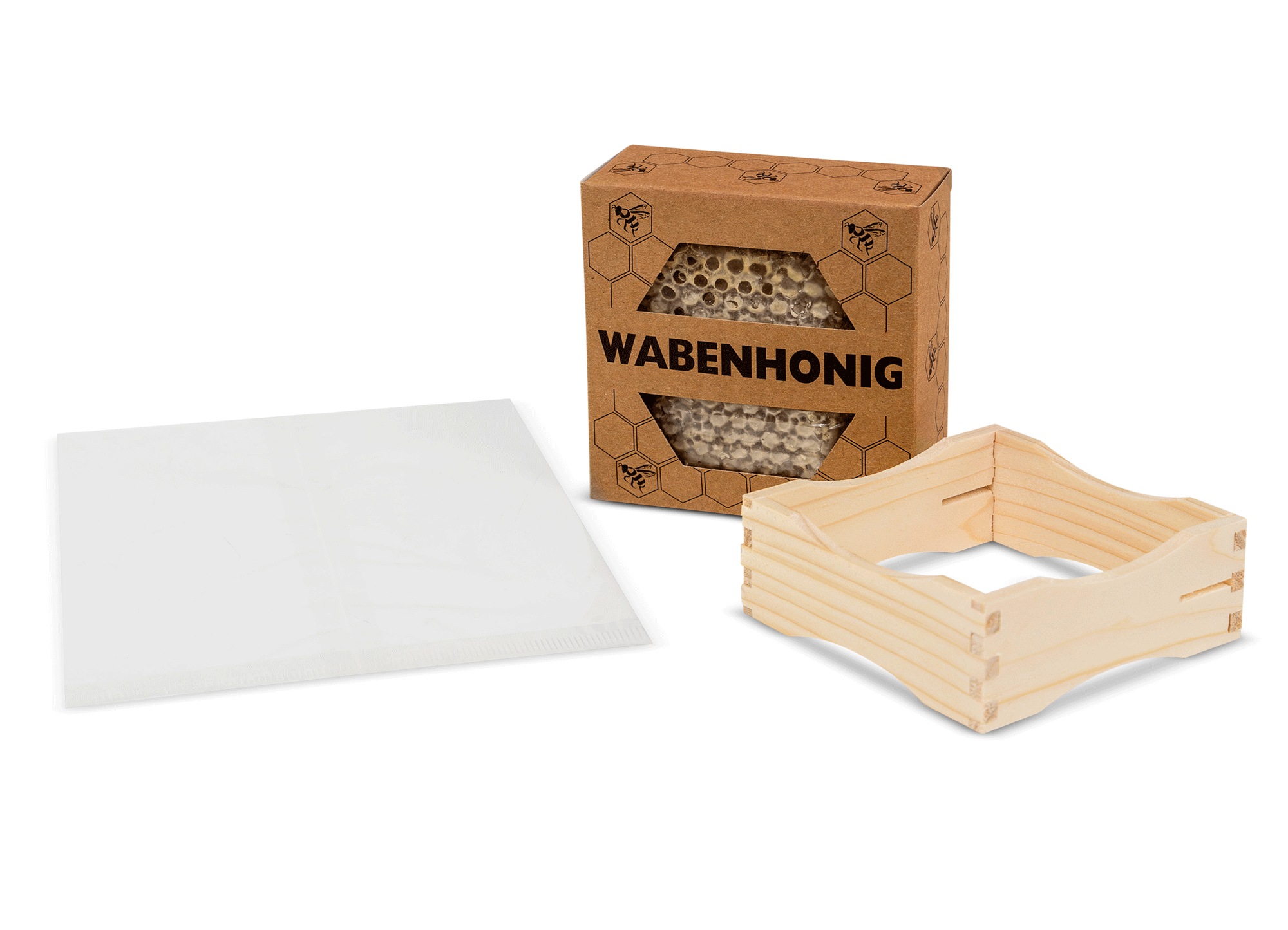Wabenrähmchen SET Waben mit Bienen