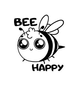 HOBBEE® Aufkleber "BEE HAPPY"
