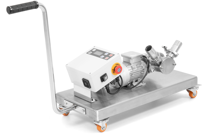 HOBBEE® Honigpumpe auf Edelstahlwagen