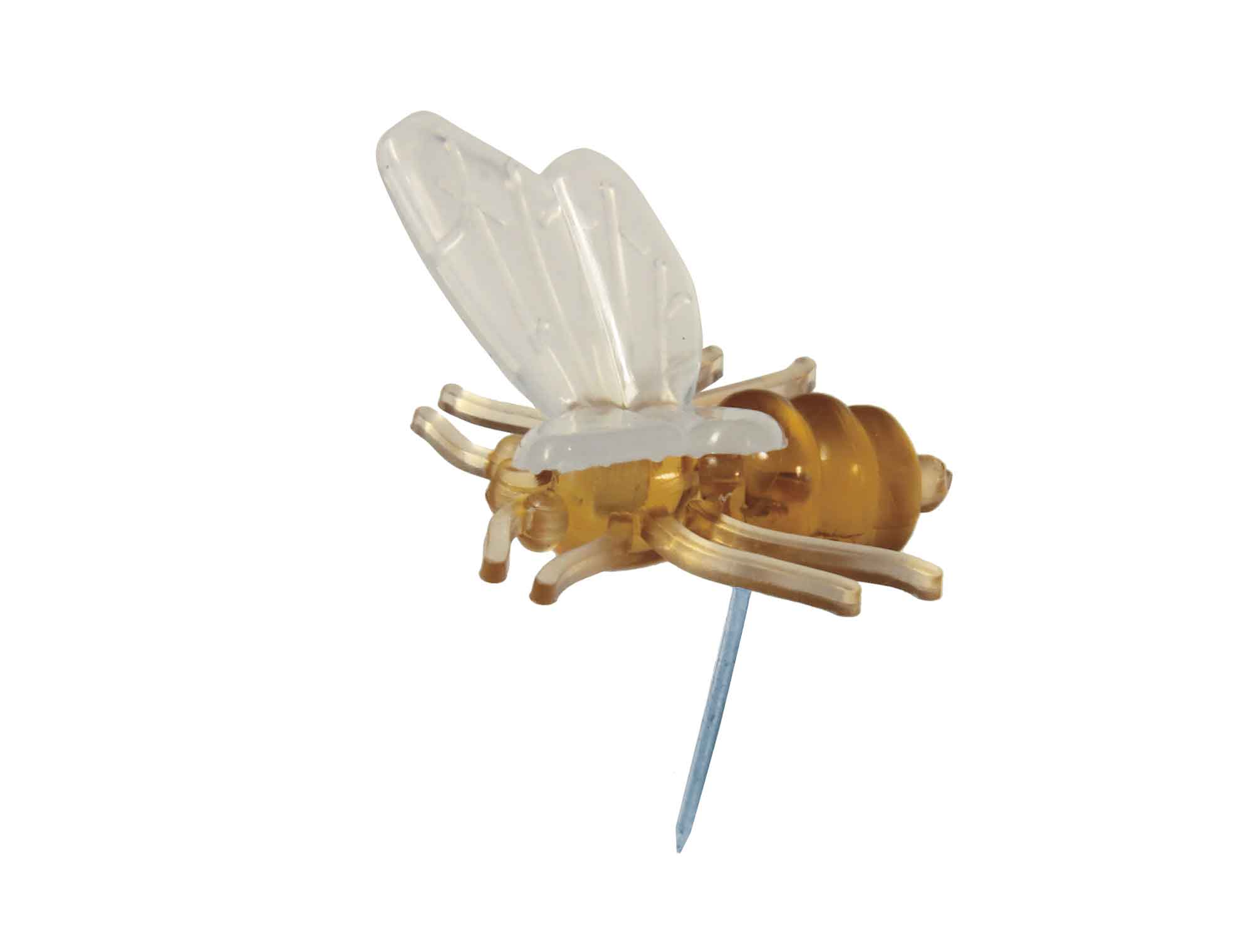 Plastikbiene mit Nadel