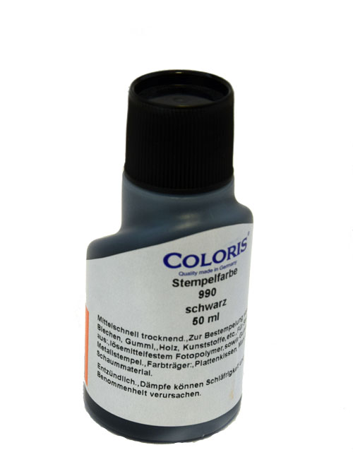 Wischfeste Stempelfarbe