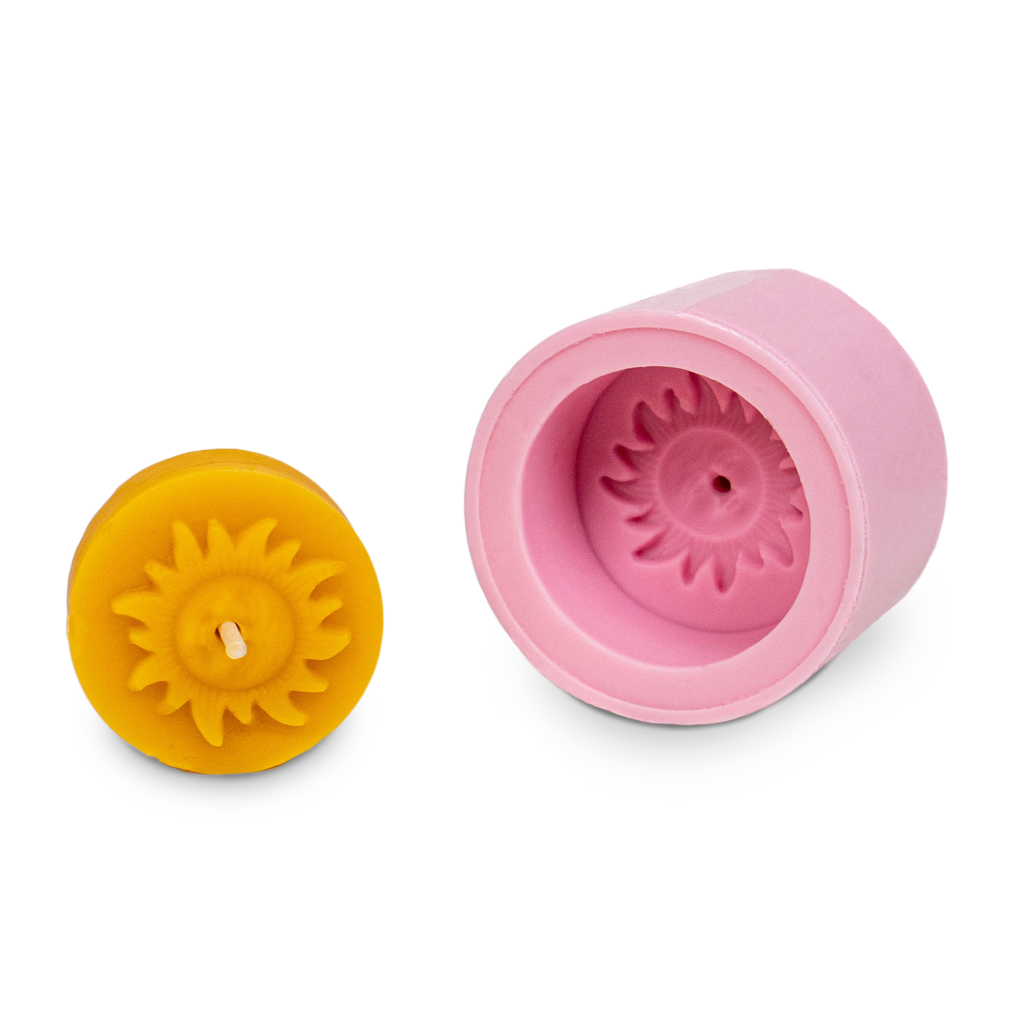 Gießform Teelicht "Sonne mit Gesicht"