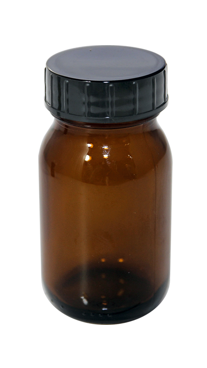 Weithalsflasche Braunglas