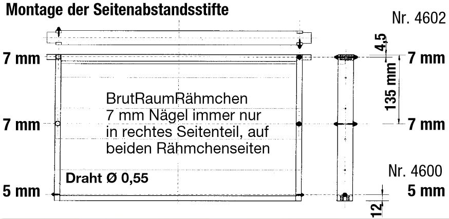 Seitenabstandsstifte 7 mm