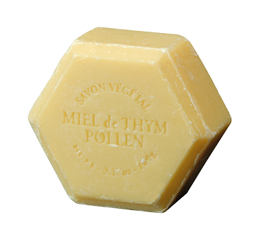 Honigseife mit Pollen