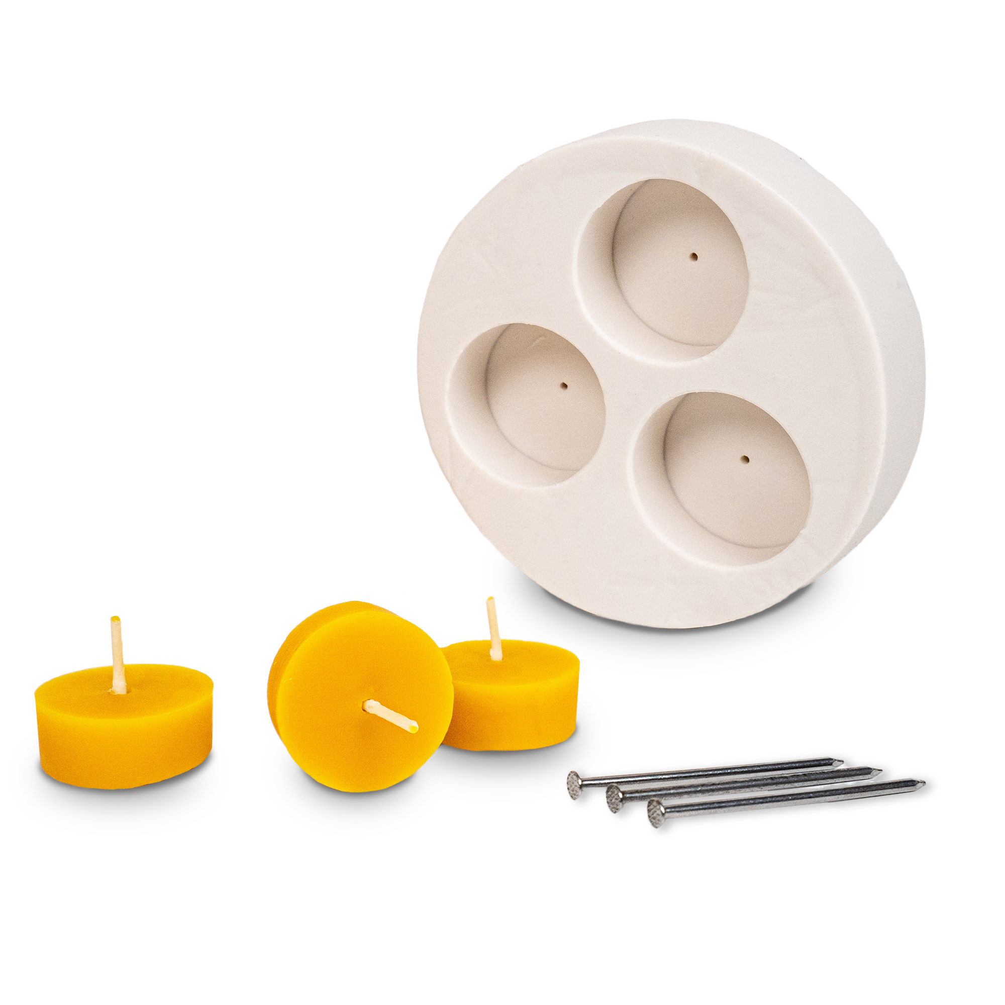 Gießform Teelichter 3-er