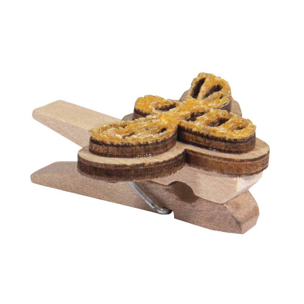 Holz-Klammern mit Bienen