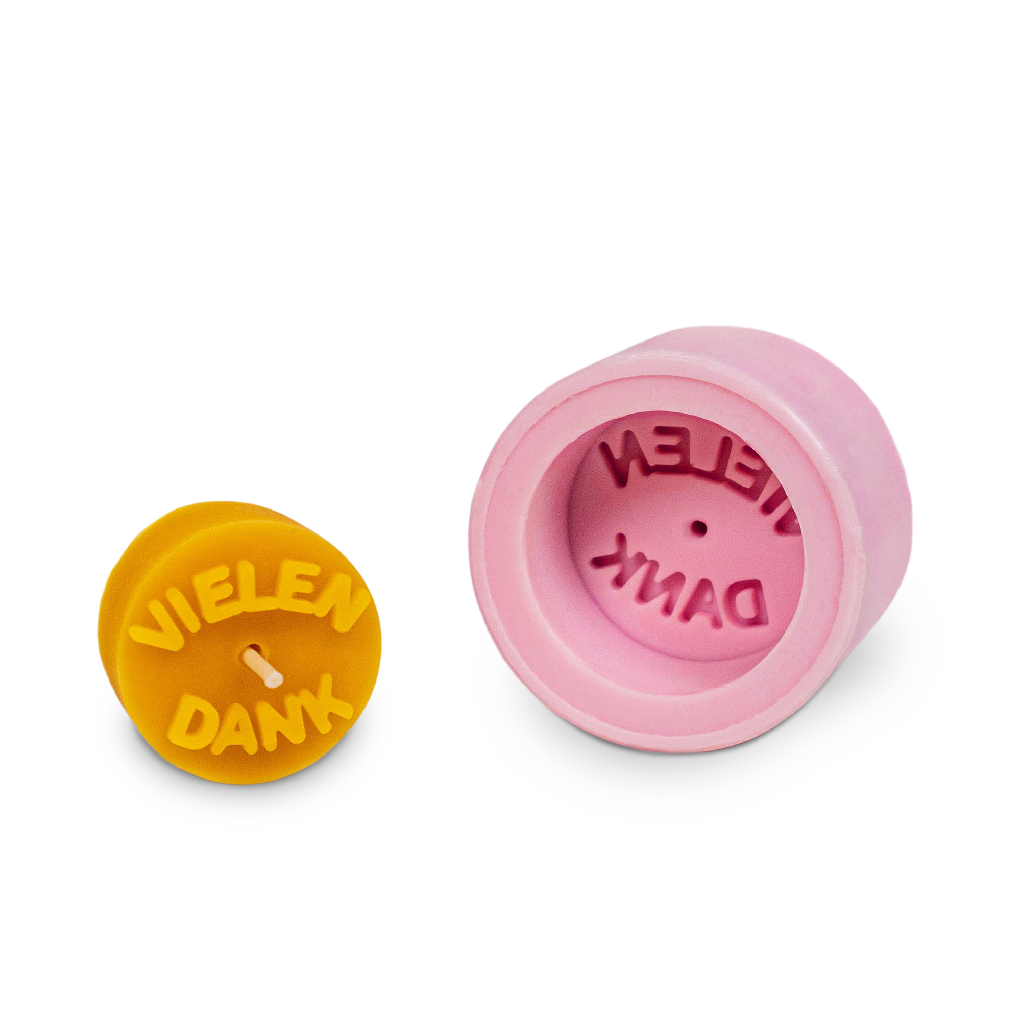 Gießform Teelicht "Vielen Dank"