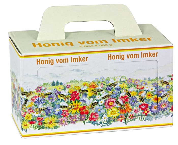 Faltkarton Blumenwiese