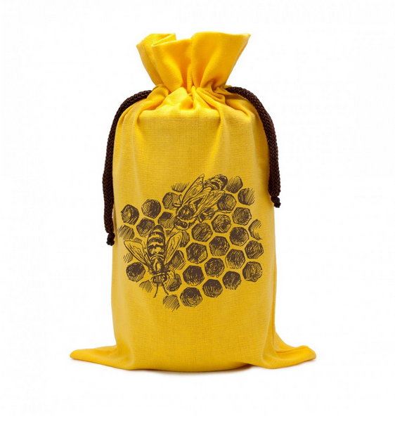 HOBBEE® Honigglasbeutel GELB "Wabe"