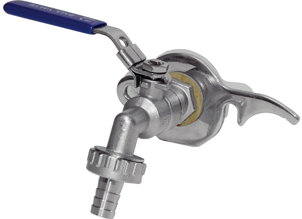 Auslaufhahn inkl. Quetschhahnplatte