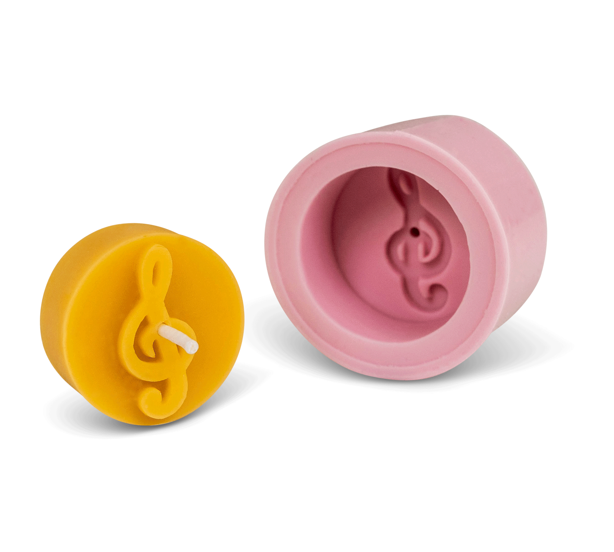 Gießform Teelicht "Notenschlüssel"