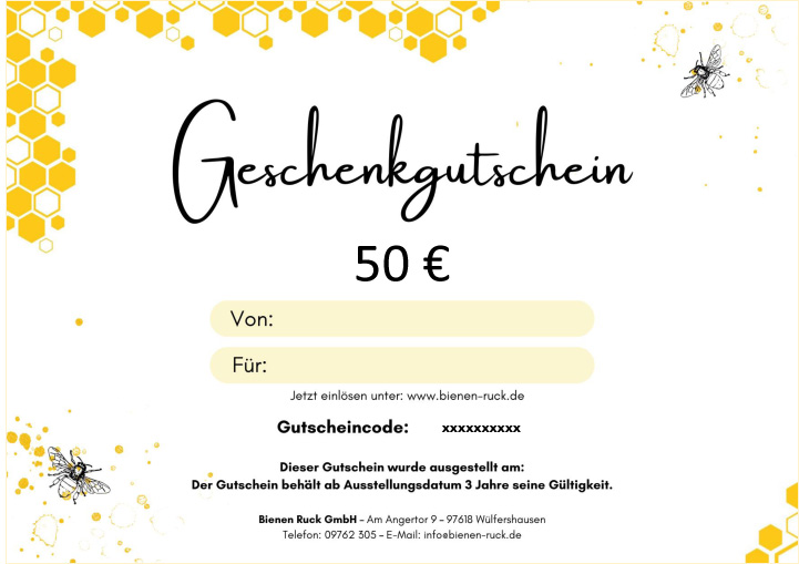 Geschenkgutschein zum Ausdrucken
