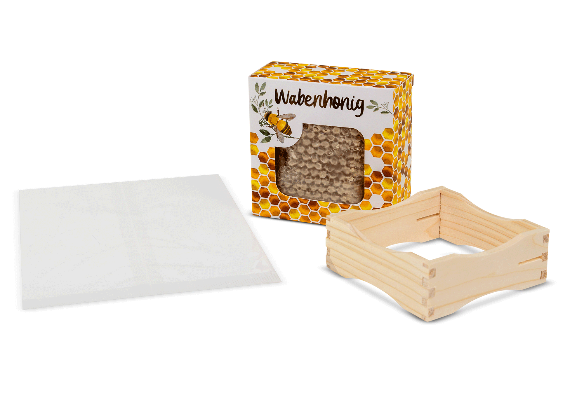 Wabenrähmchen SET Goldwabe