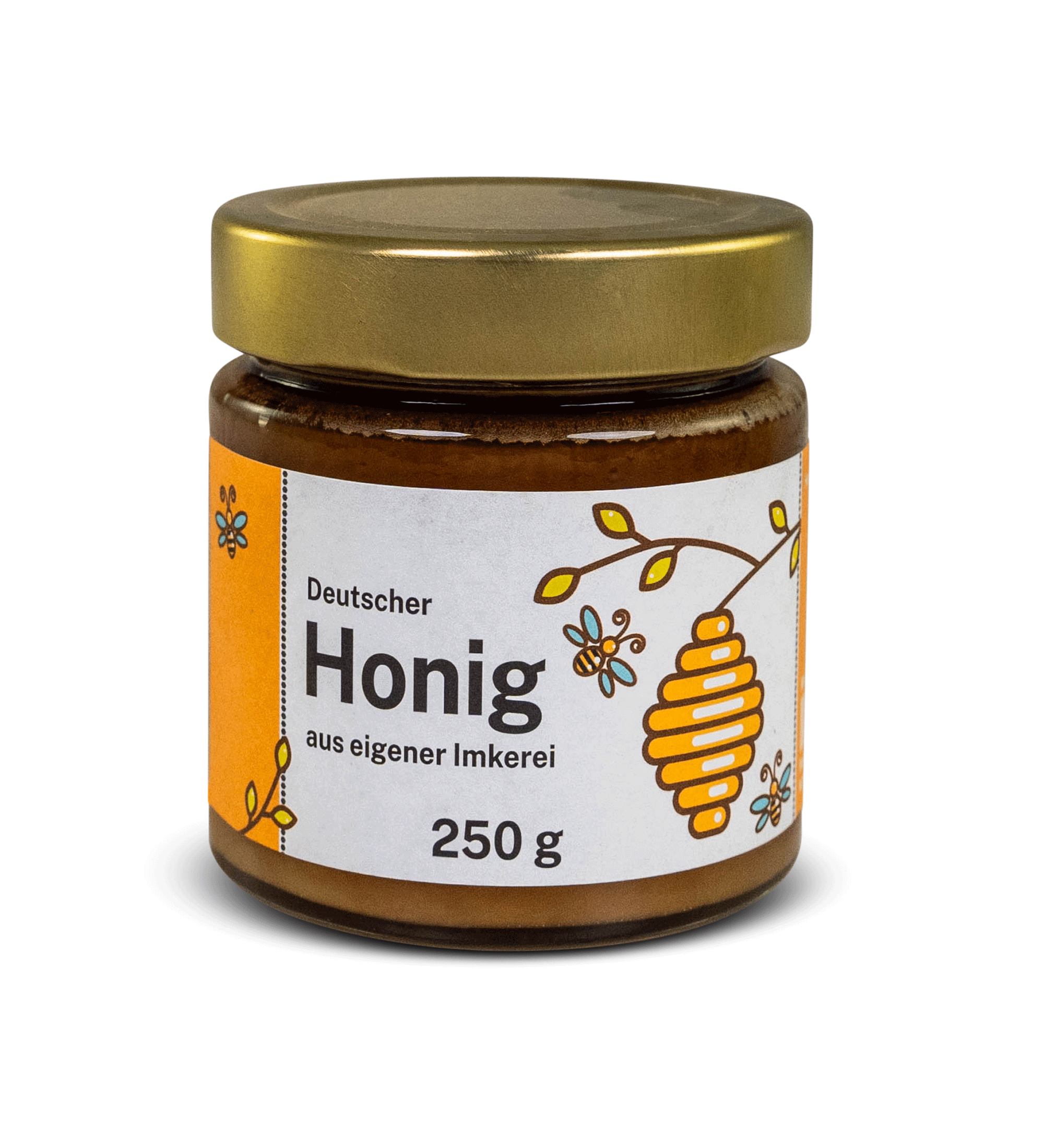 Honigglas-Etikett "Bienenkorb"