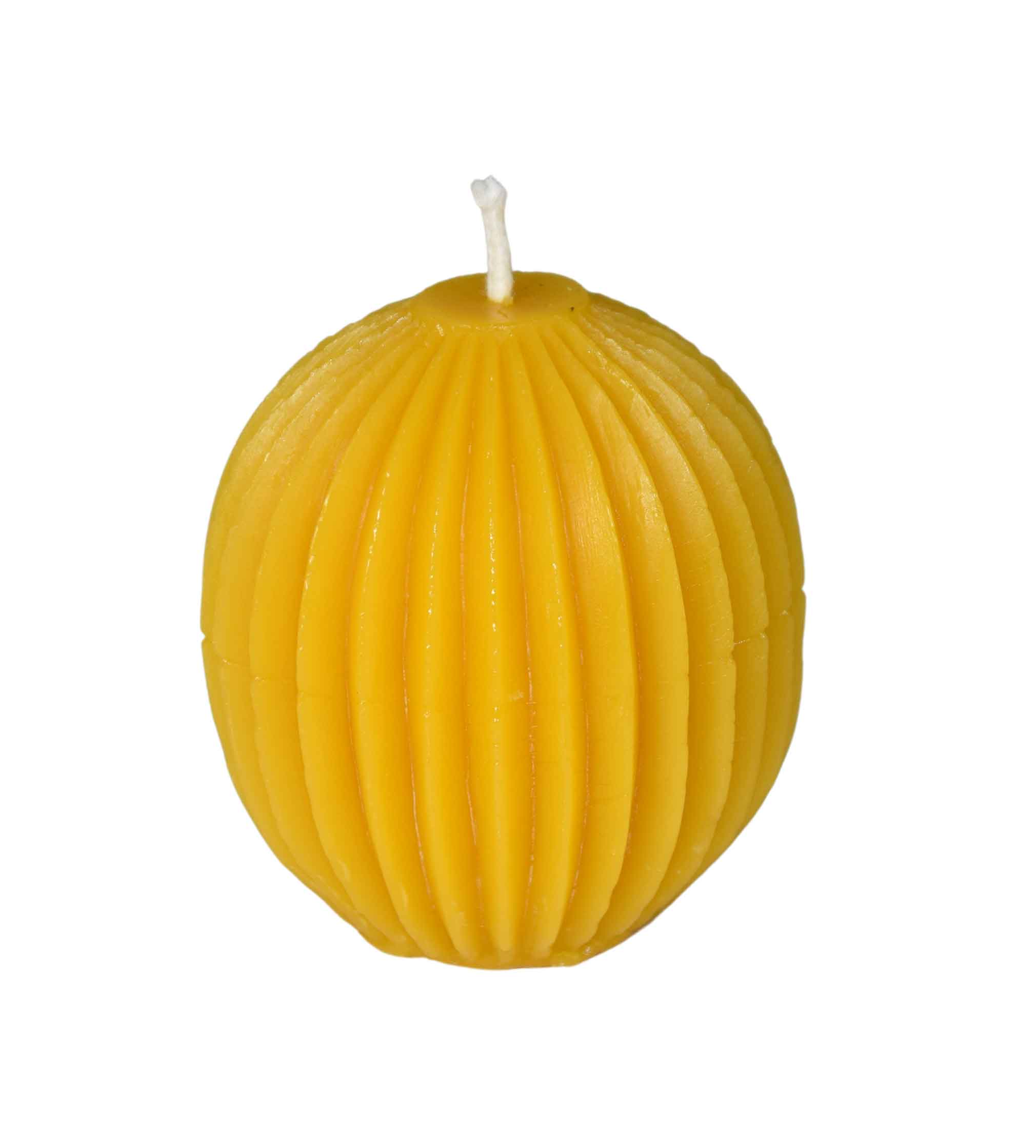 Gießform Kugelkerze mit Rillen