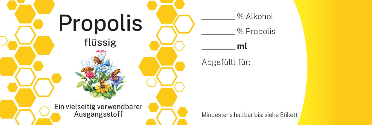 Etiketten für Propolis UNIVERSAL