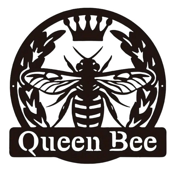 Metallschild Bienenkönigin