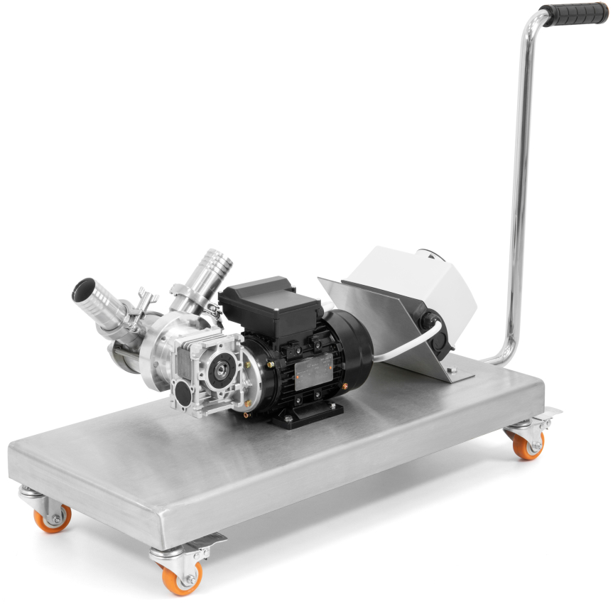 HOBBEE® Honigpumpe auf Edelstahlwagen