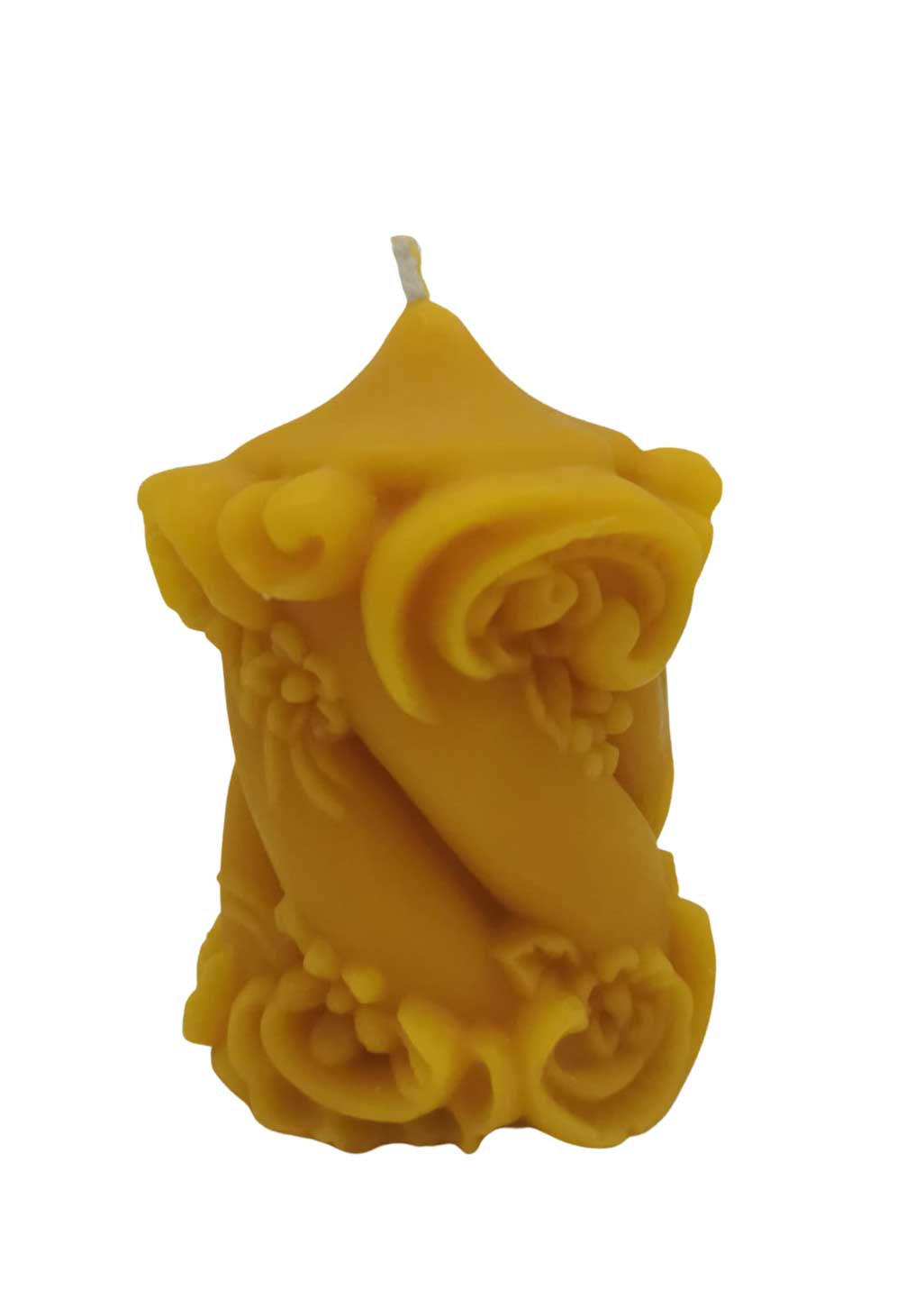 Gießform Zierkerze,  Blumen , gedreht