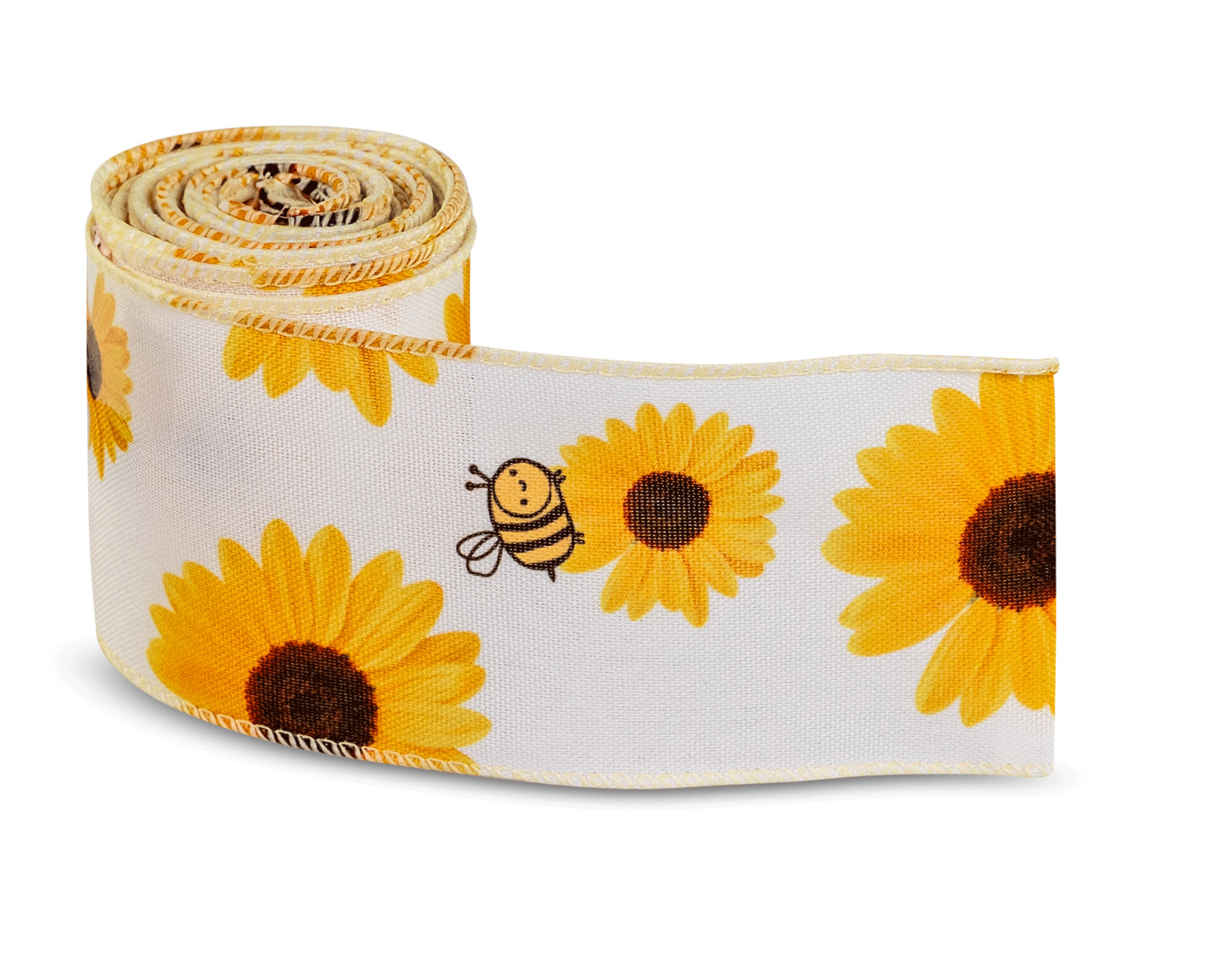 Geschenkband Sonnenblume mit Biene
