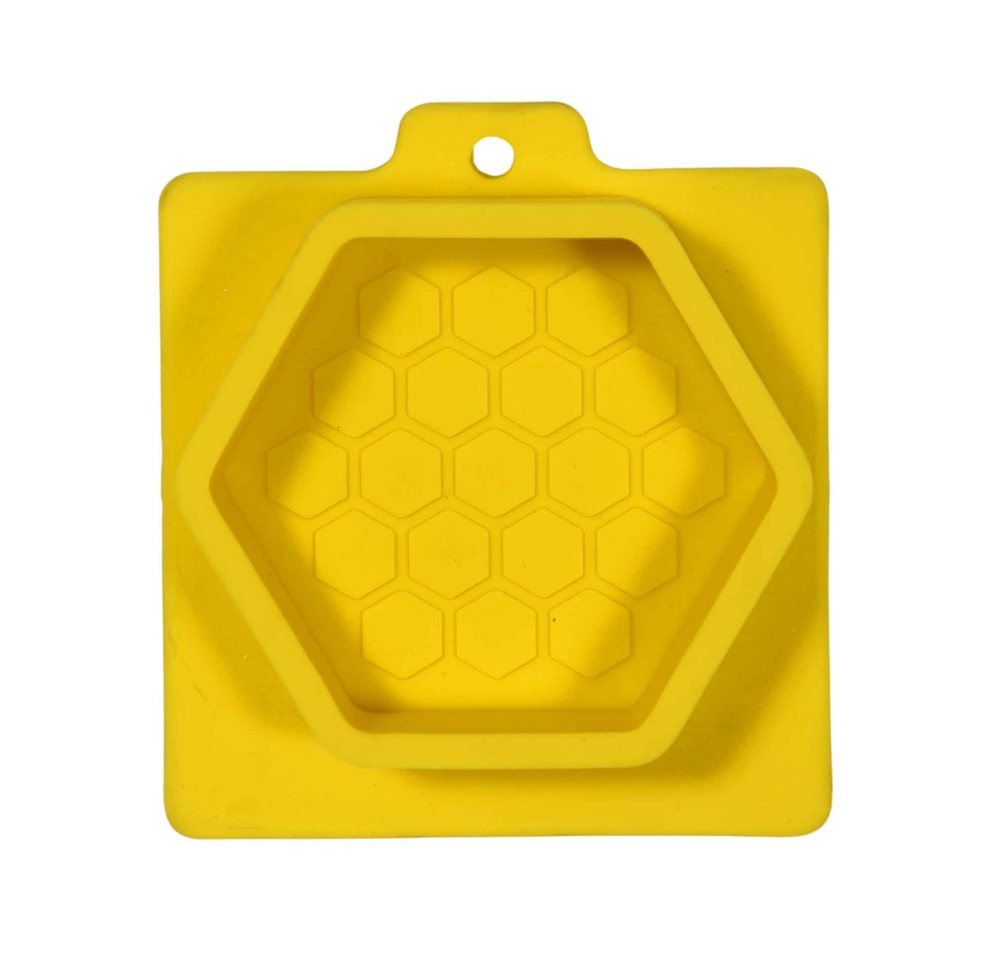 Gießform Sechseck mit Waben