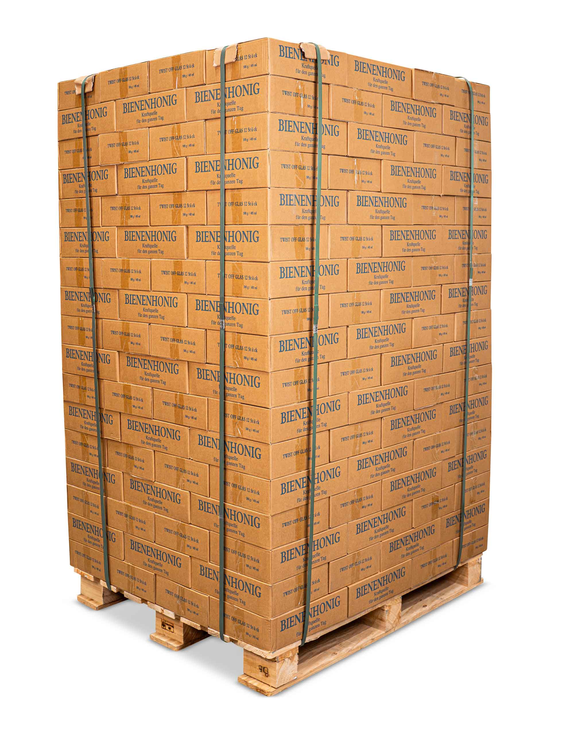 Twist-Off-Glas 500 g Palette