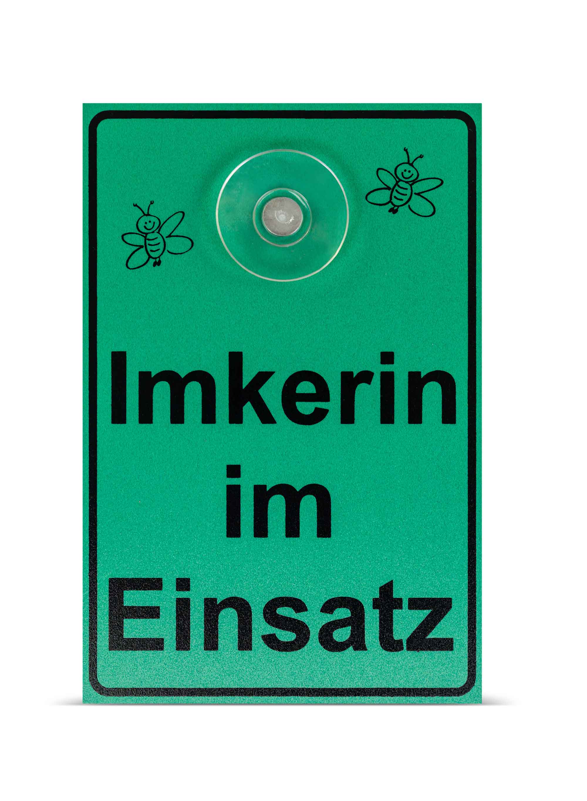Saugnapfschild "Imkerin im Einsatz"