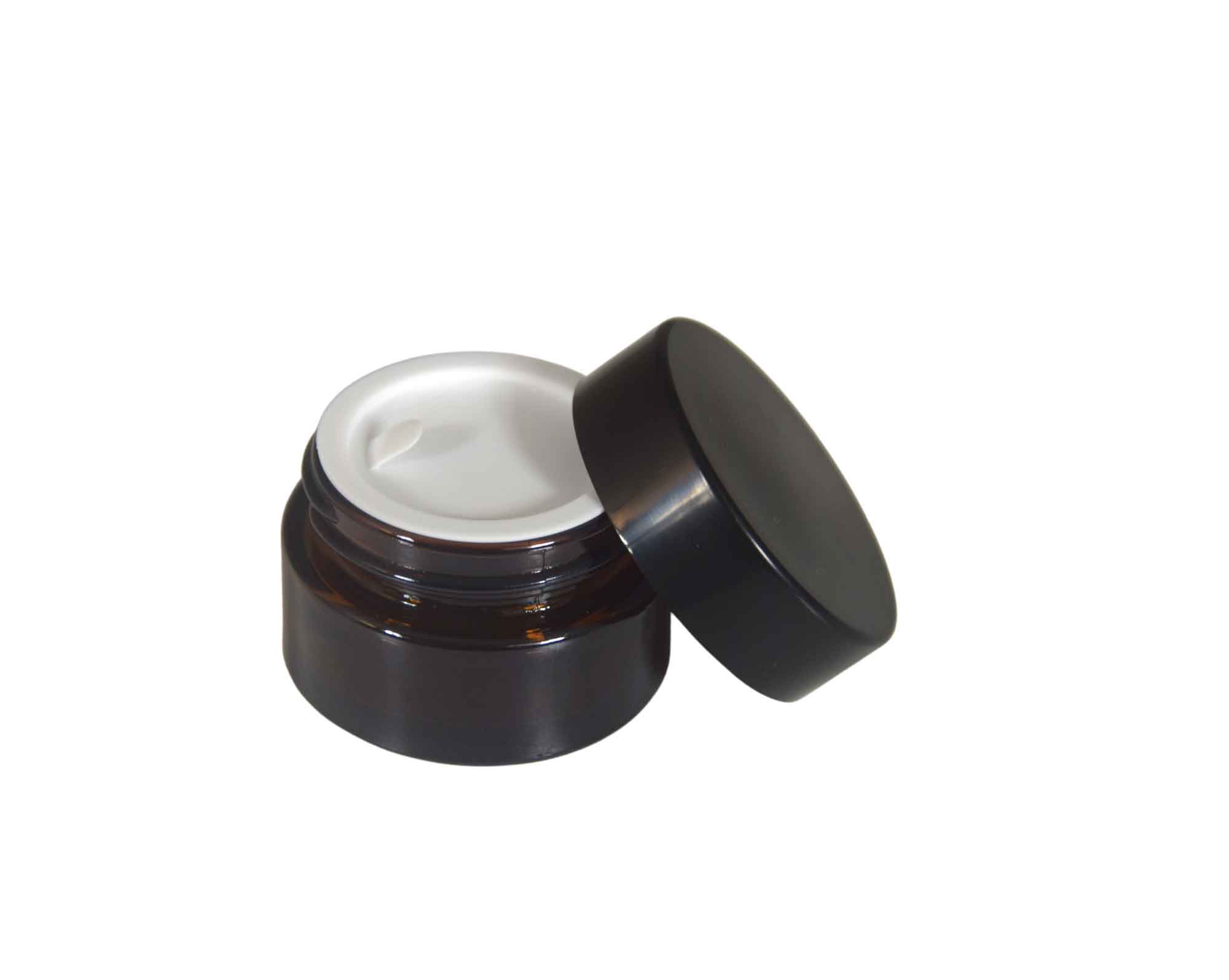 Cremetiegel Braunglas 20 ml