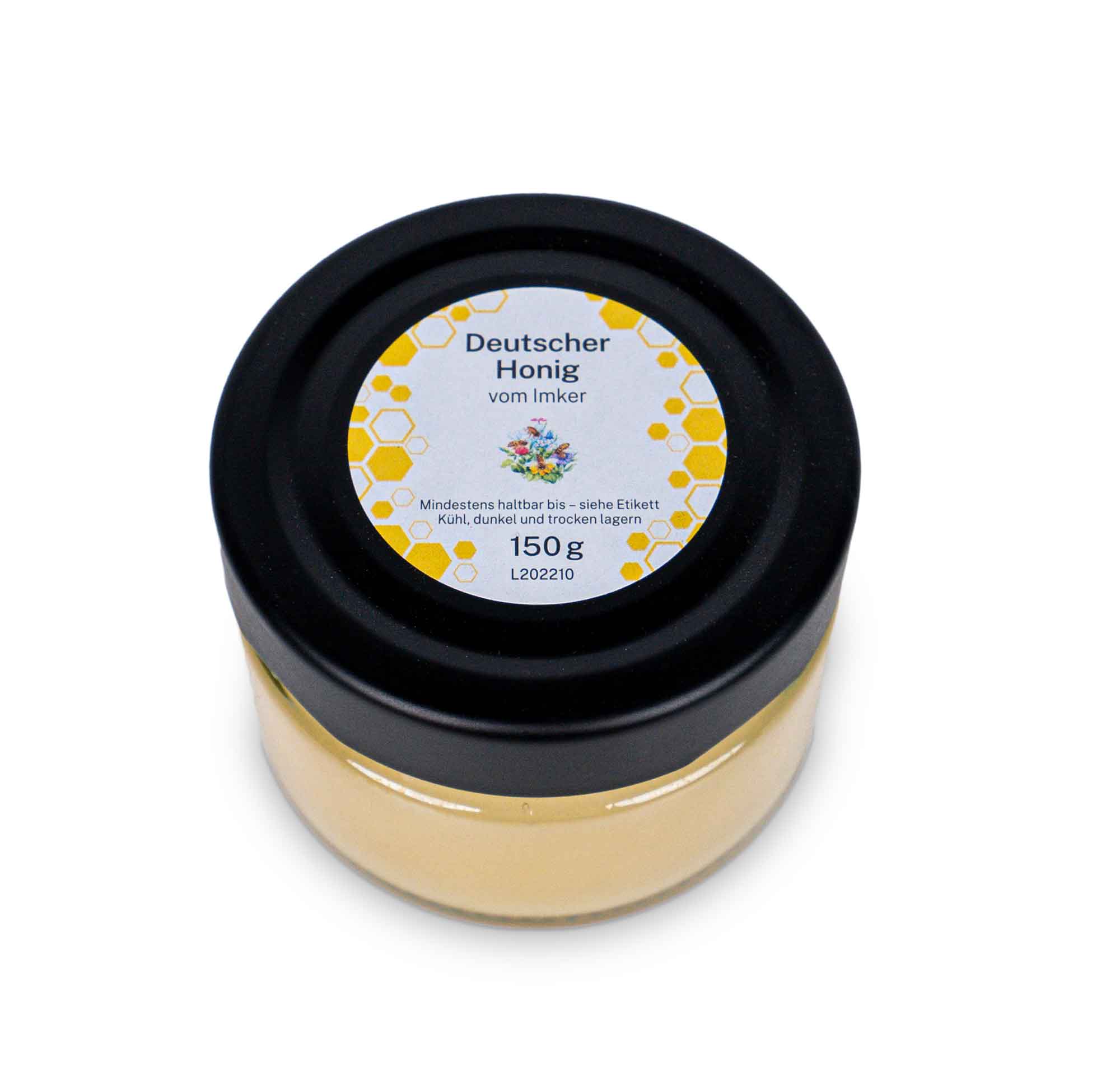 Blütenhonig im Glas