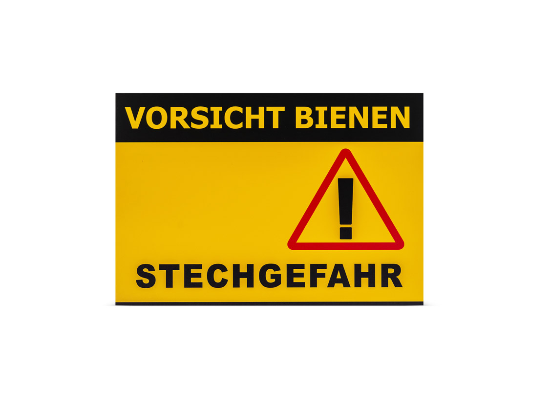 Warn und Hinweisschilder