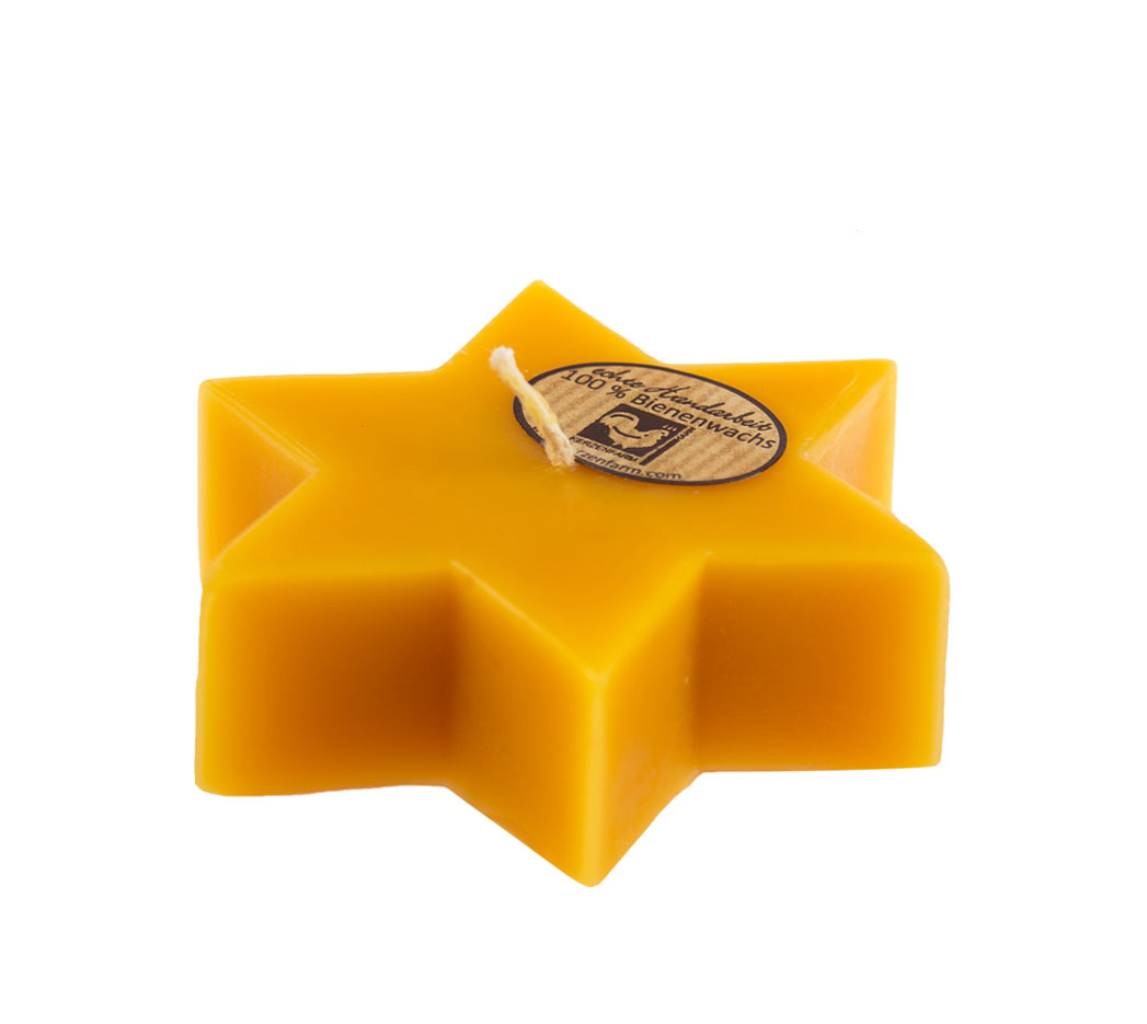 Bienenwachs Kerze Stern