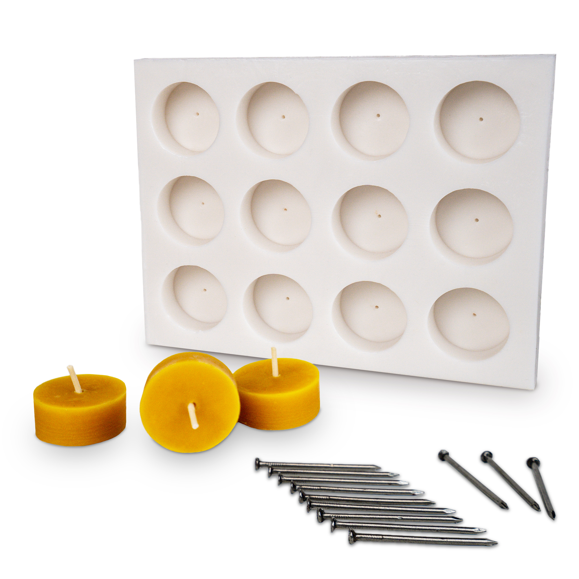 Gießform "Teelichter  12-er glatt"