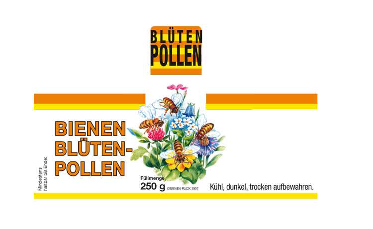 Etikett Blütenpollen 250 g