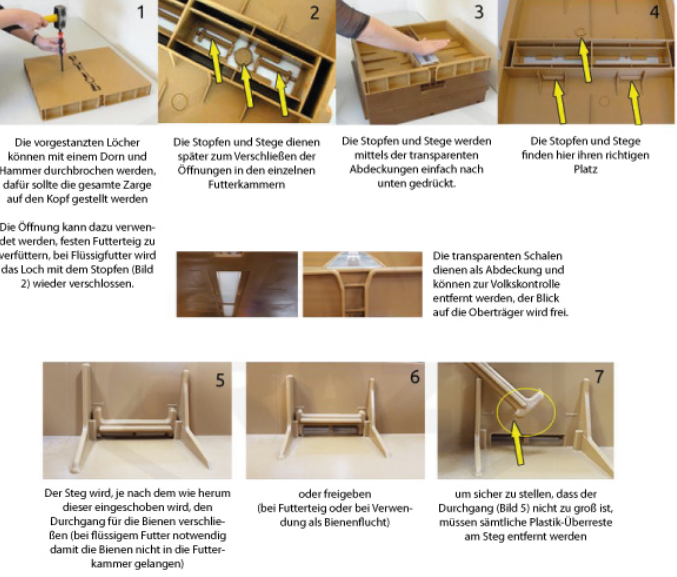 Kunststoff Futterzarge braun