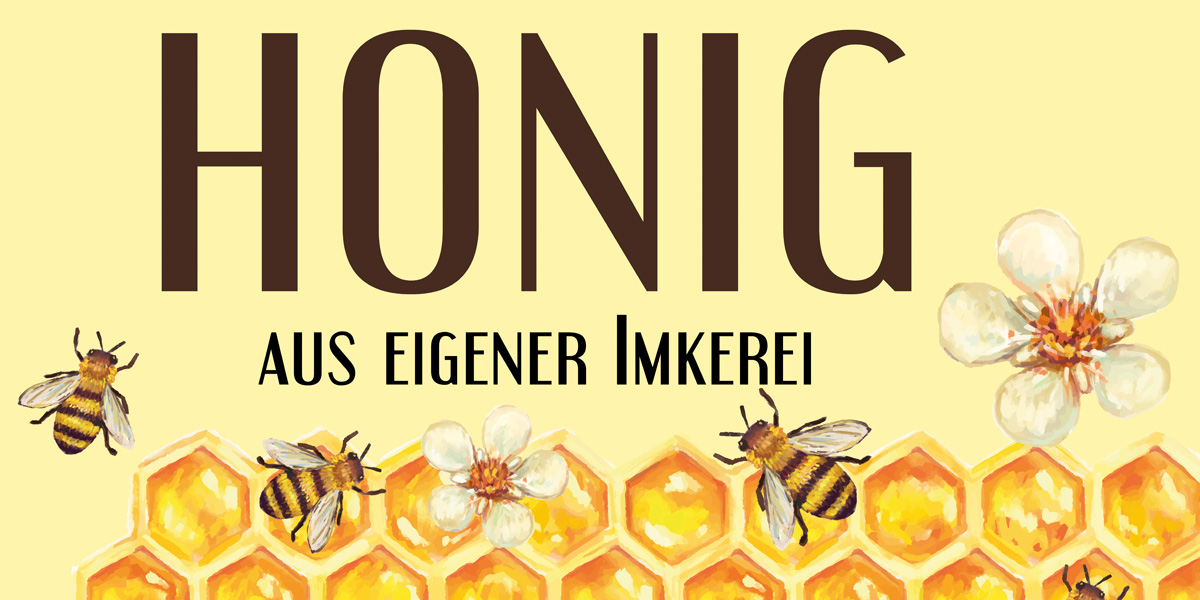 HOBBEE® BANNER "Honig aus eigener Imkerei"