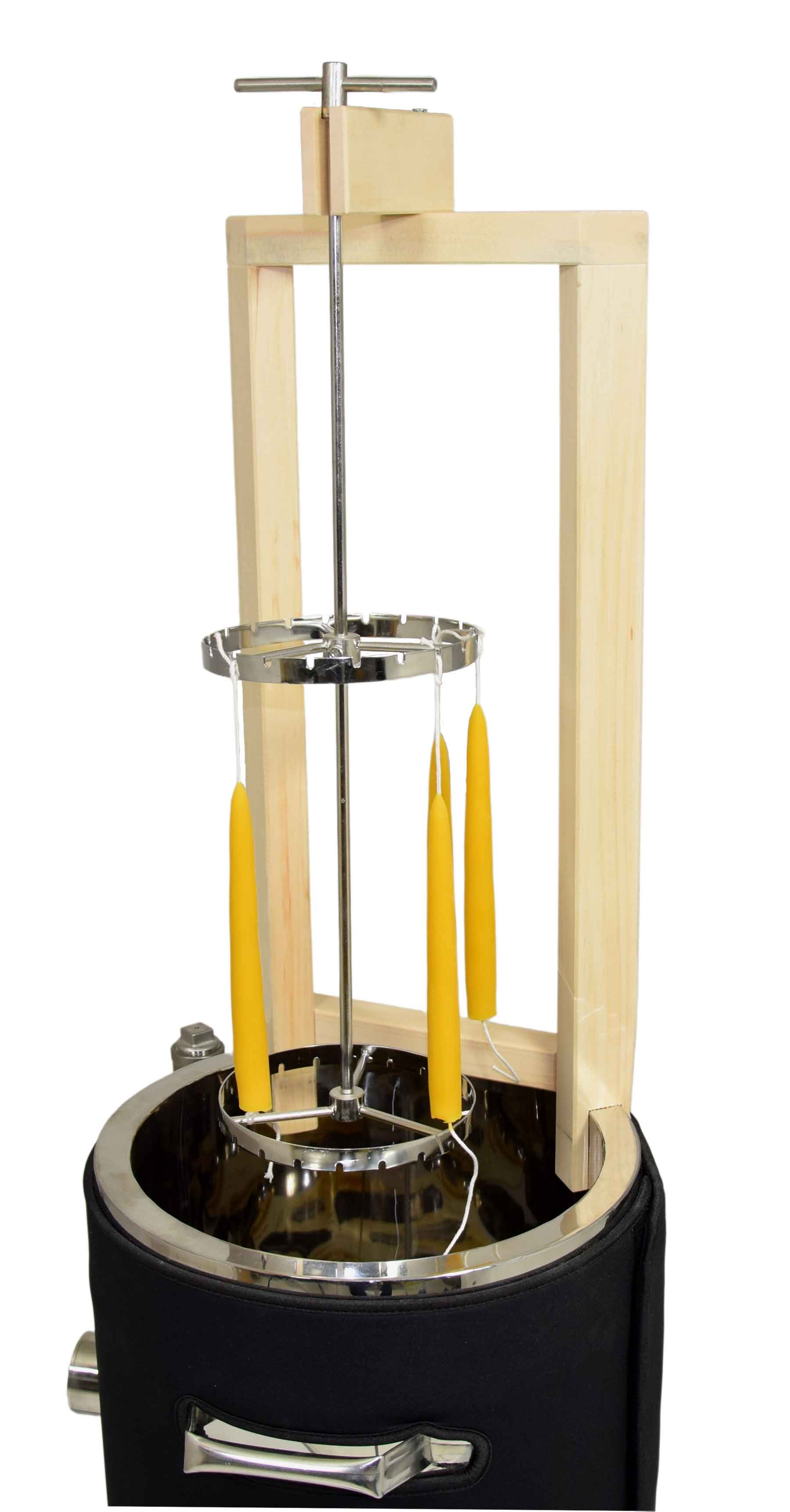 Kerzenziehgestell für Wachsklärbehälter