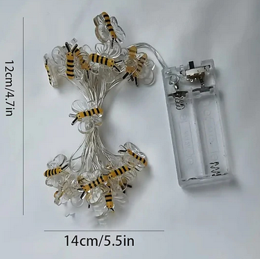 LED Lichterkette mit kleinen Bienen